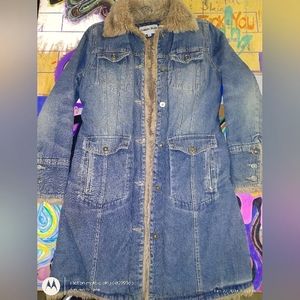 Ladies Jean/Faux Fur coat